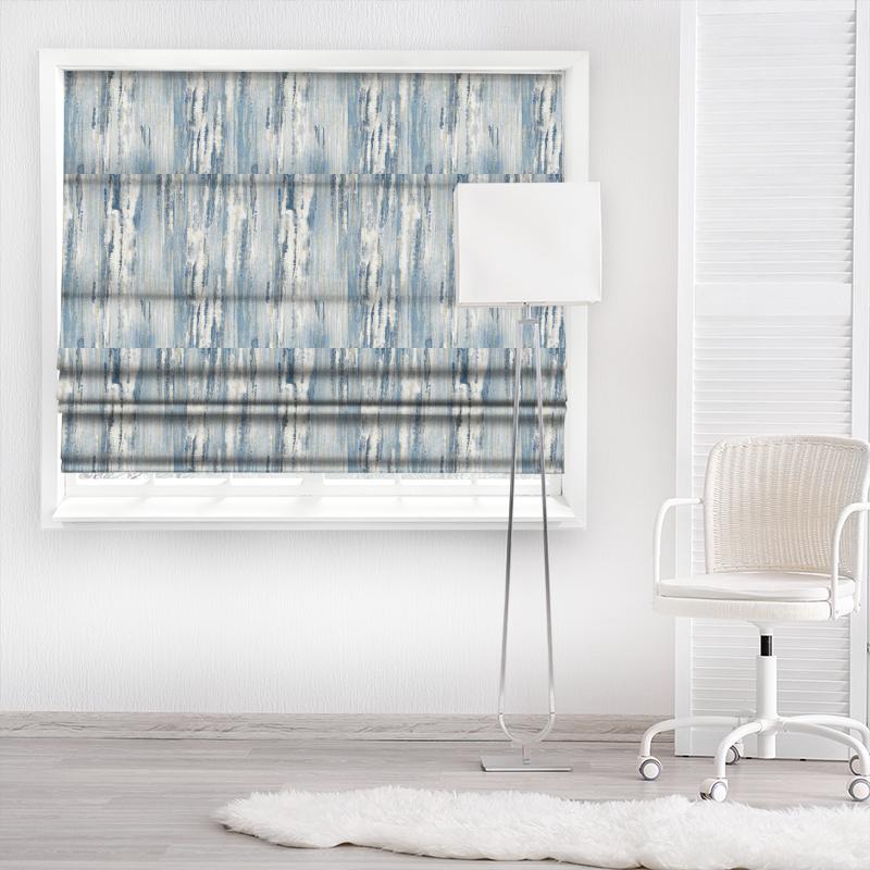 Clarke and Clarke Latour Latour Lagoon Made To Measure Roman Blind