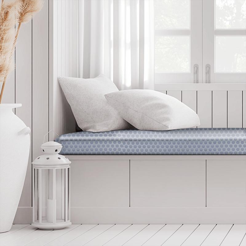 Clarke and Clarke Imperiale Duomo Chicory Box Cushion