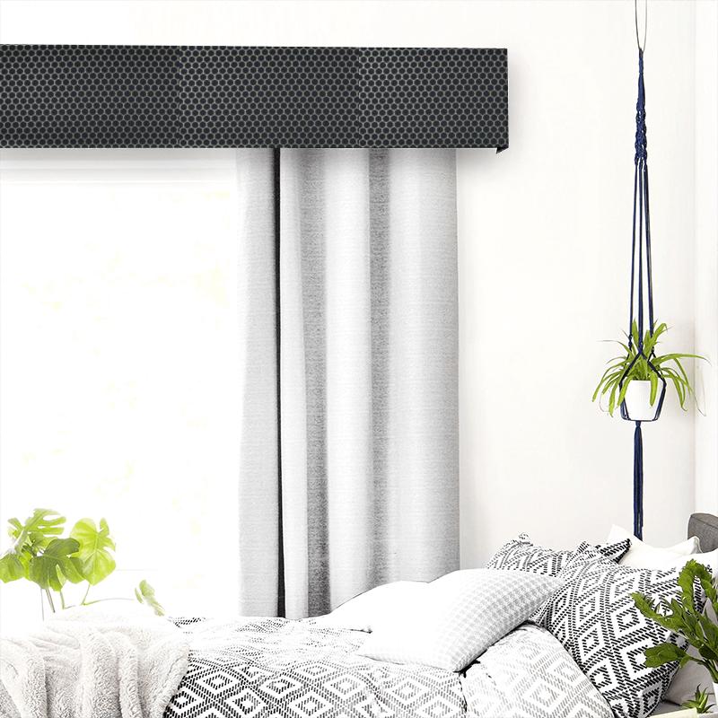 Clarke and Clarke Imperiale Duomo Ebony Pelmet