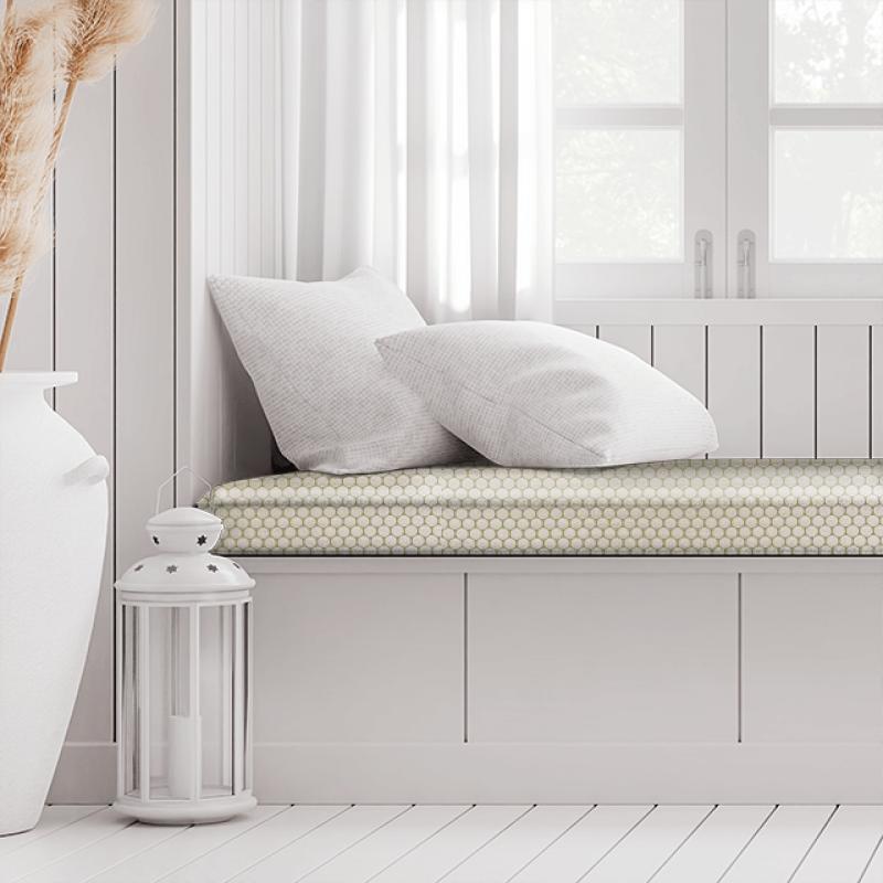 Clarke and Clarke Imperiale Duomo Ivory Box Cushion