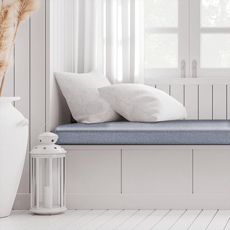 Clarke and Clarke Imperiale Lucania Chicory Box Cushion