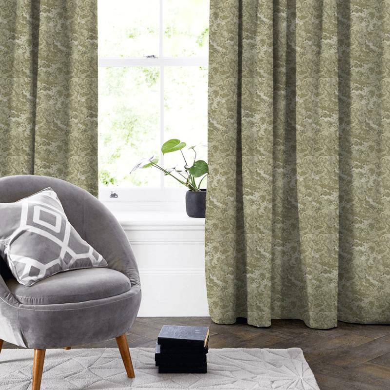 Clarke and Clarke Imperiale Marmo Ivory Made To Measure Curtain