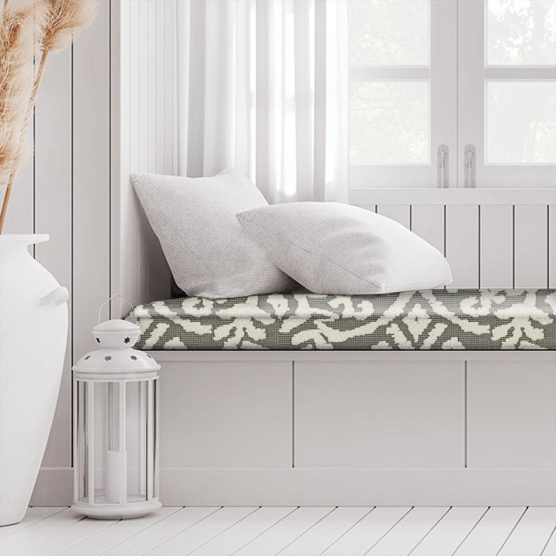 Clarke and Clarke Imperiale Otranto Taupe Box Cushion