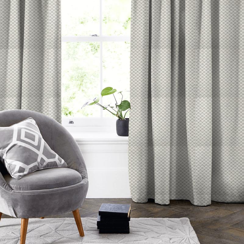 Clarke and Clarke Imperiale Reggio Ivory Made To Measure Curtain