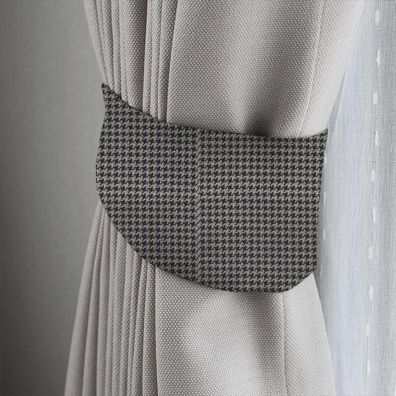 Clarke and Clarke Black & White Bw1002 Black / White Tieback