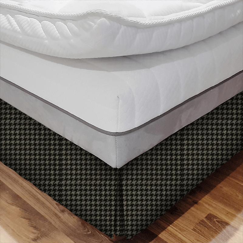 Clarke and Clarke Black & White Bw1027 Black / White Bed Base Valance