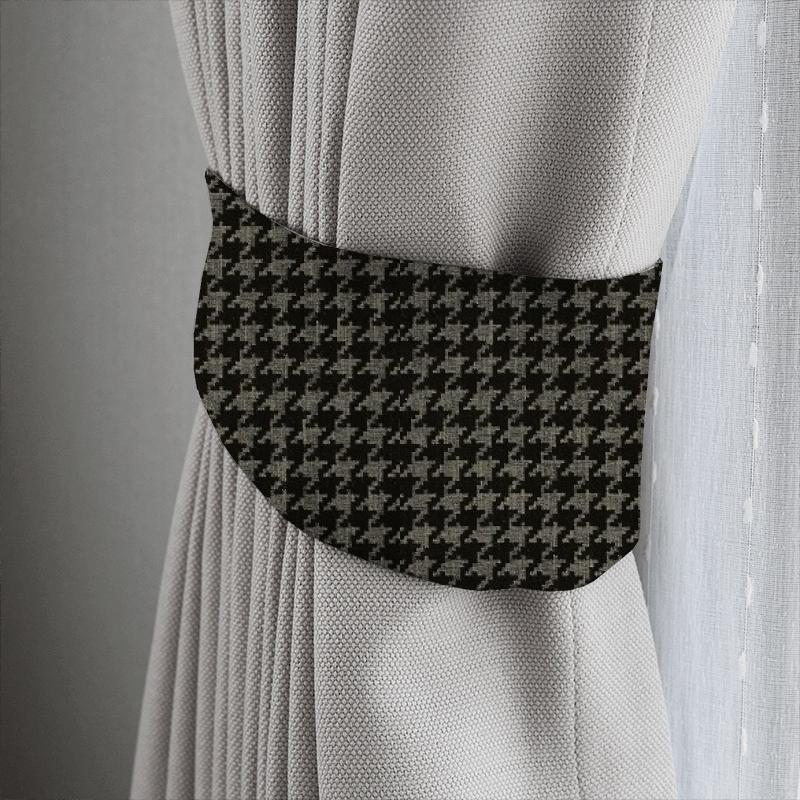 Clarke and Clarke Black & White Bw1027 Black / White Tieback