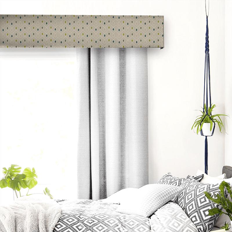 Clarke and Clarke Richmond Healey Teal / Acacia Pelmet