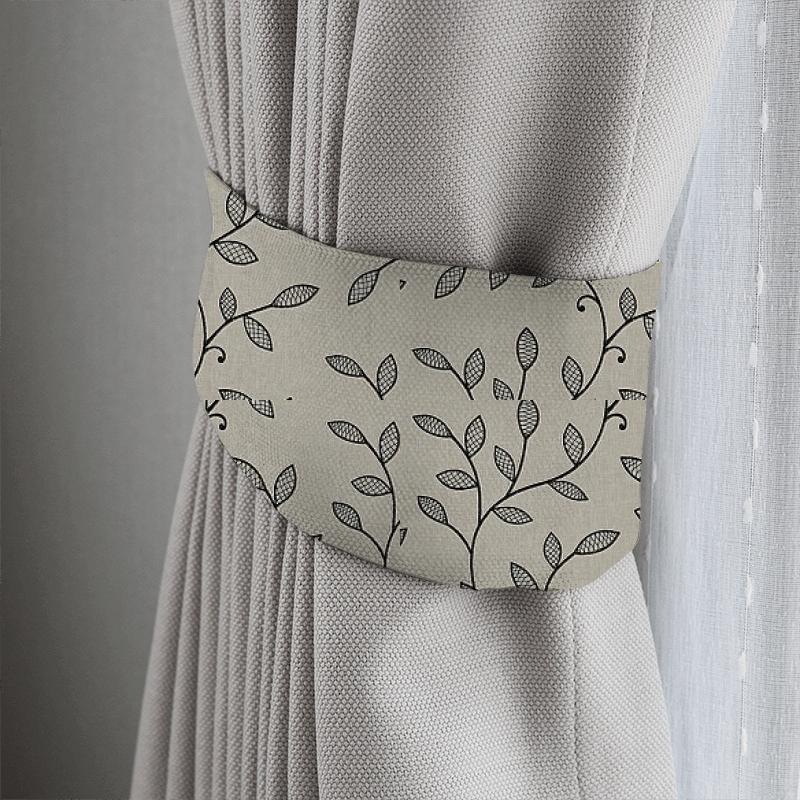 Clarke and Clarke Richmond Hetton Charcoal Tieback