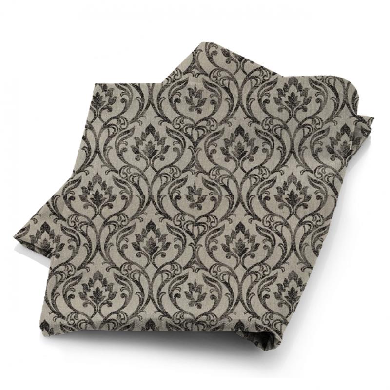 Leyburn Charcoal Fabric Clarke and Clarke Richmond Leyburn Charcoal Fabric