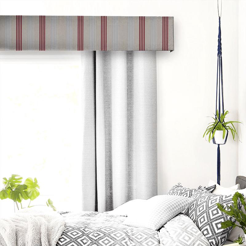 Clarke and Clarke Richmond Wensley Raspberryd / Duckegg Pelmet