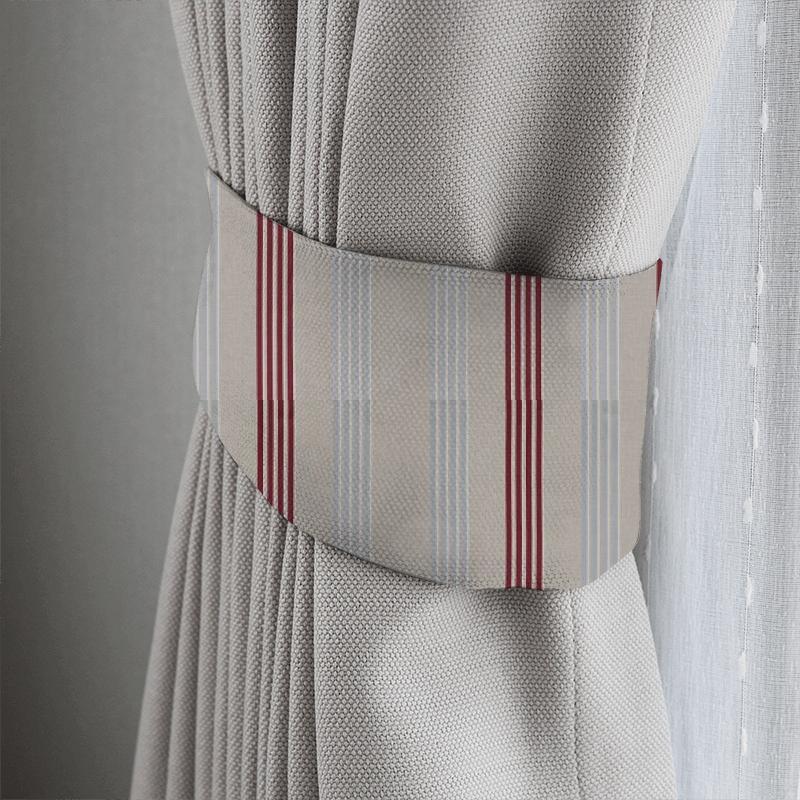 Clarke and Clarke Richmond Wensley Raspberryd / Duckegg Tieback