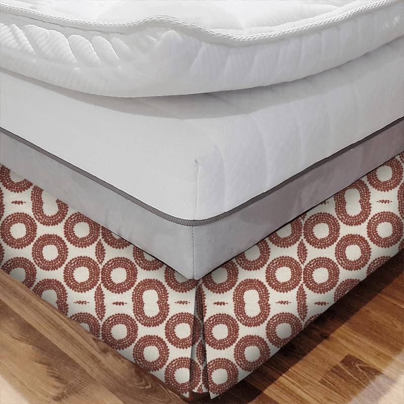 Clarke and Clarke Amara Dashiki Cinnabar Bed Base Valance