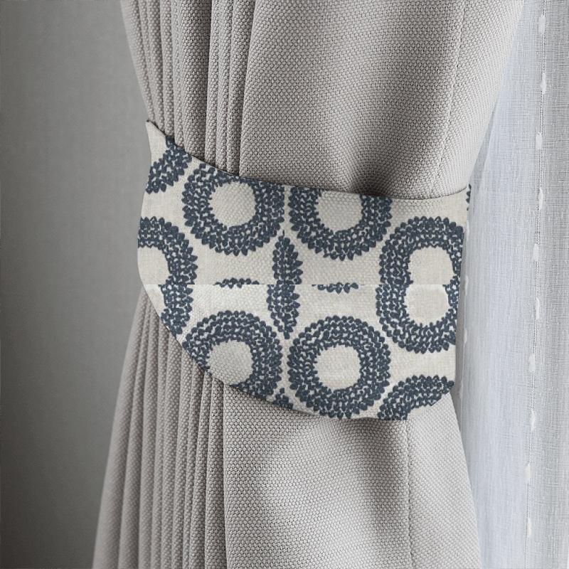 Clarke and Clarke Amara Dashiki Indigo Tieback