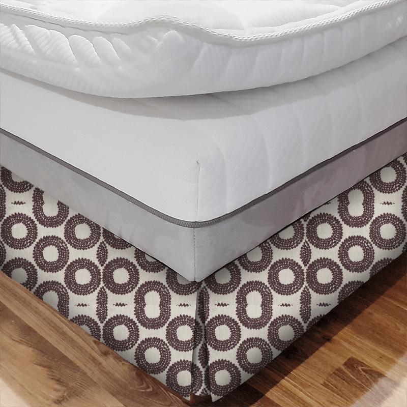 Clarke and Clarke Amara Dashiki Plum Bed Base Valance