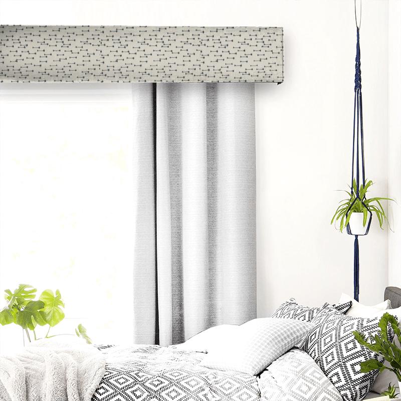 Clarke and Clarke Amara Nala Indigo Pelmet