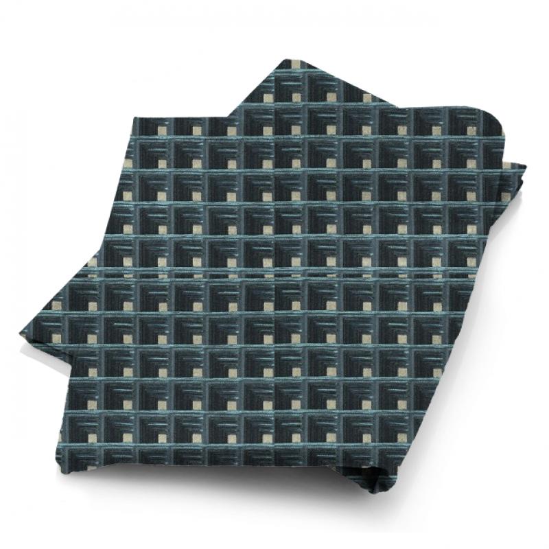 Clarke and Clarke Amara Oni Indigo Fabric