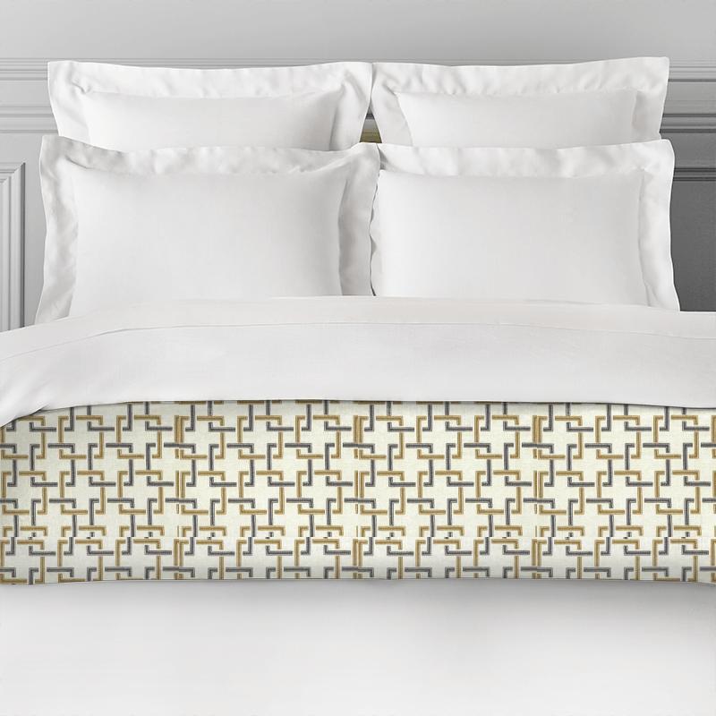 Clarke and Clarke Amara Sekai Charcoal / Cinnamon Bed Runner
