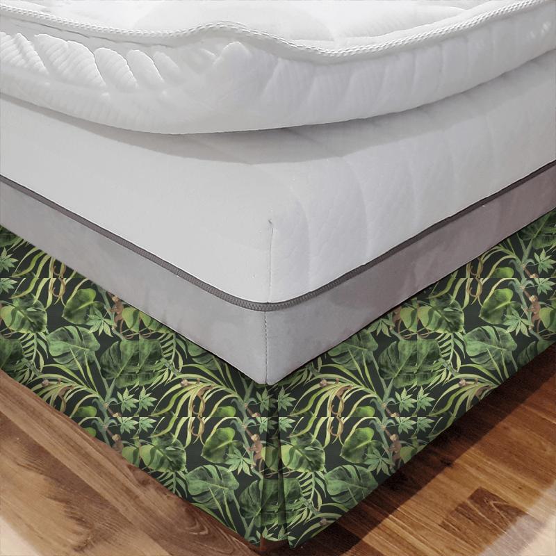 Clarke and Clarke Colony Monkey Business Charcoal Bed Base Valance