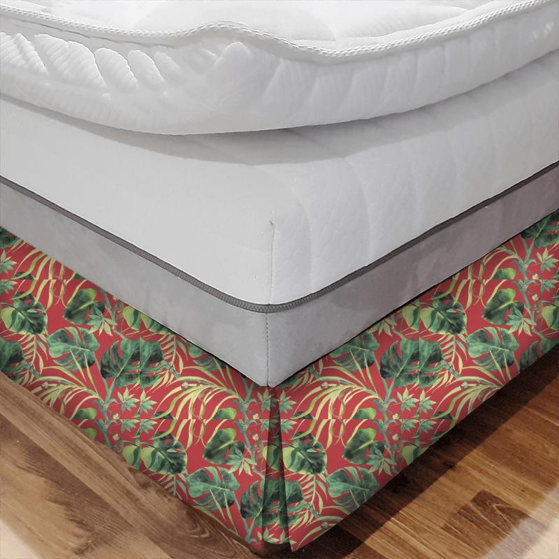 Clarke and Clarke Colony Monkey Business Rouge Bed Base Valance