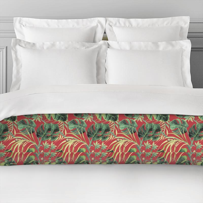 Clarke and Clarke Colony Monkey Business Rouge Bed Runner