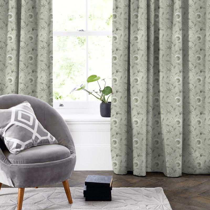 Clarke and Clarke Halcyon Delamere Natural Made To Measure Curtain