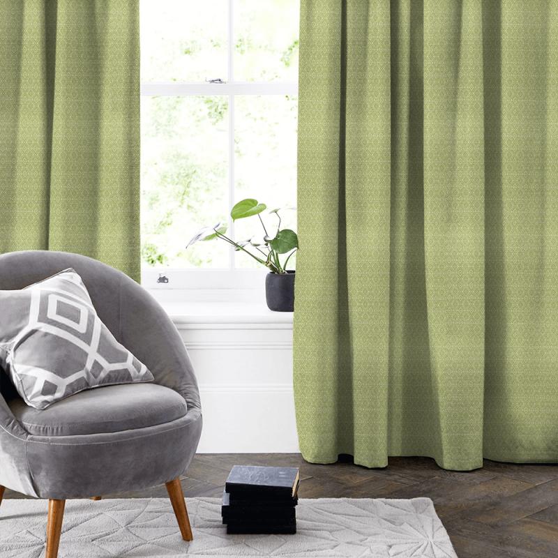 Clarke and Clarke Halcyon Hampstead Apple Made To Measure Curtain