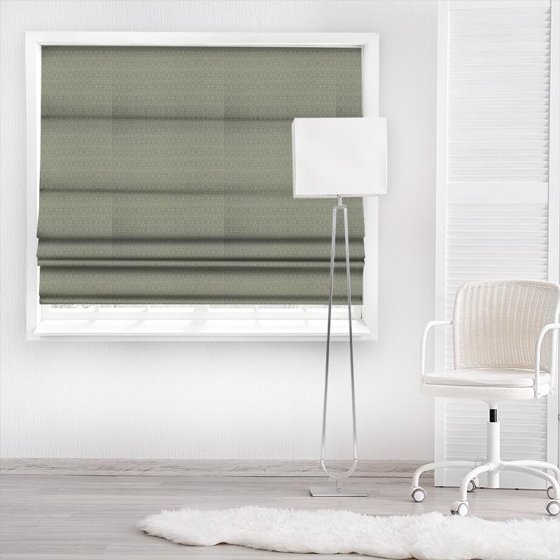 Hampstead Storm Made To Measure Roman Blind Clarke and Clarke Halcyon Hampstead Storm Made To Measure Roman Blind
