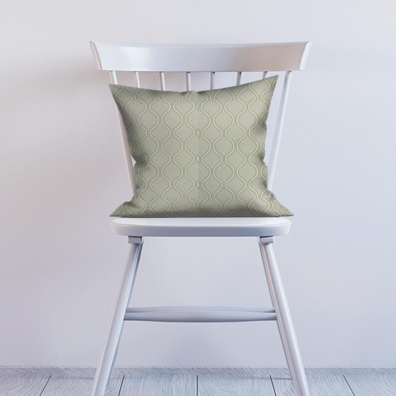 Clarke and Clarke Halcyon Layton Chartreuse Cushion