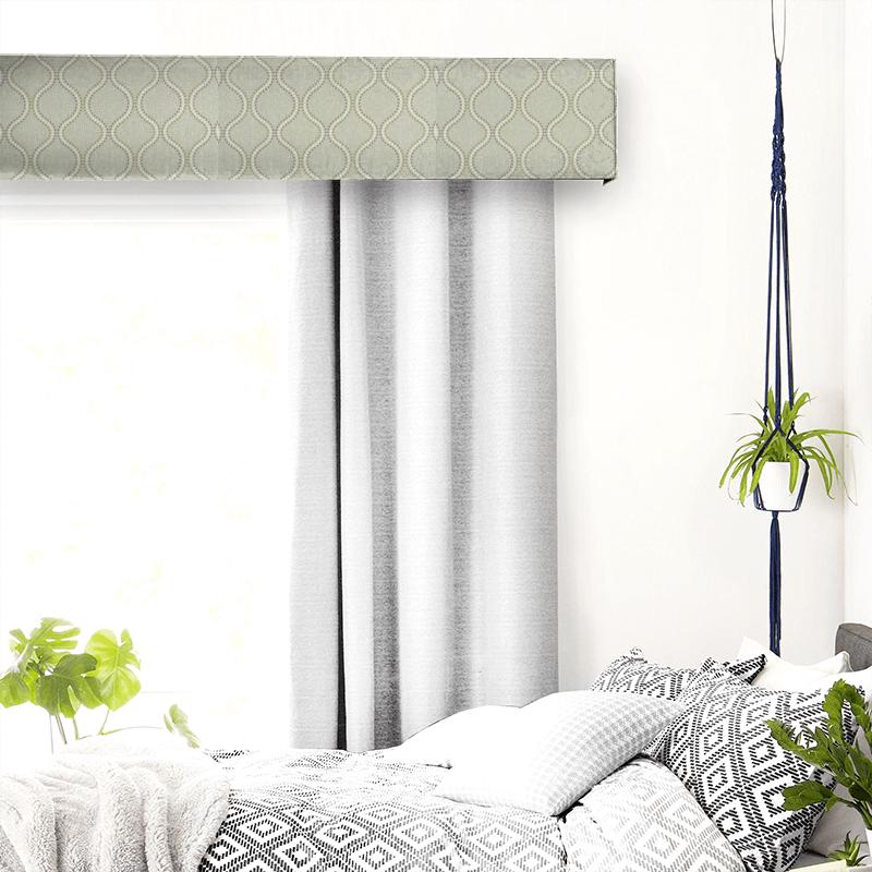 Clarke and Clarke Halcyon Layton Chartreuse Pelmet