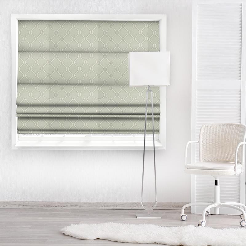 Clarke and Clarke Halcyon Layton Duckegg Made To Measure Roman Blind