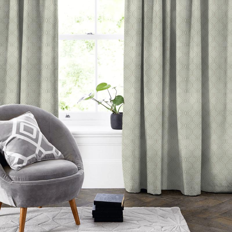 Clarke and Clarke Halcyon Layton Heather Made To Measure Curtain