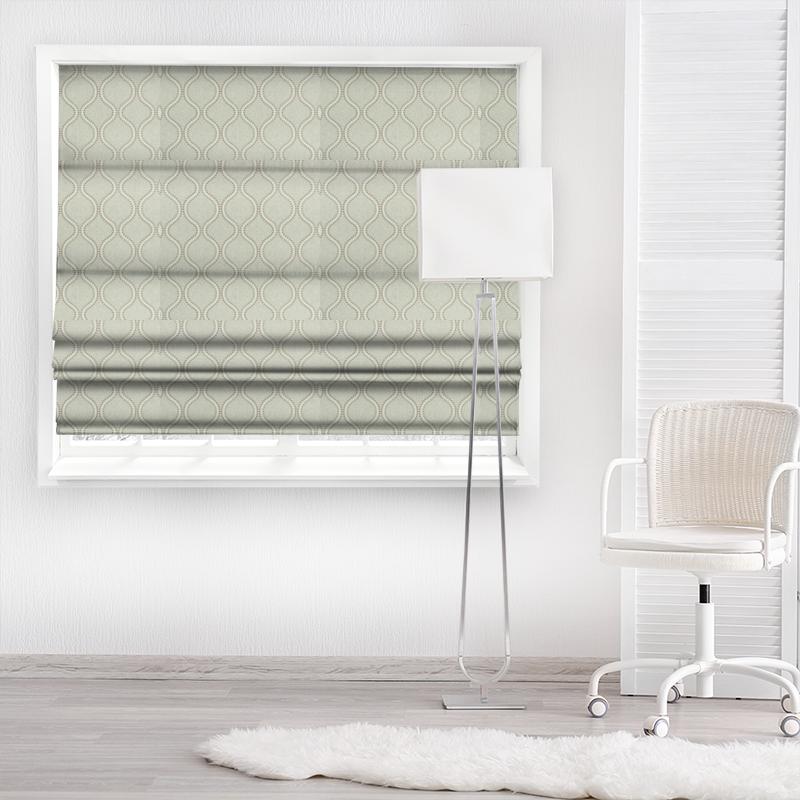 Clarke and Clarke Halcyon Layton Heather Made To Measure Roman Blind