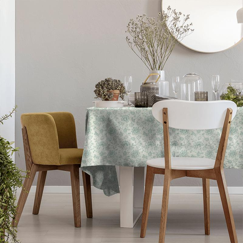 Clarke and Clarke Halcyon Liliana Duckegg Tablecloth