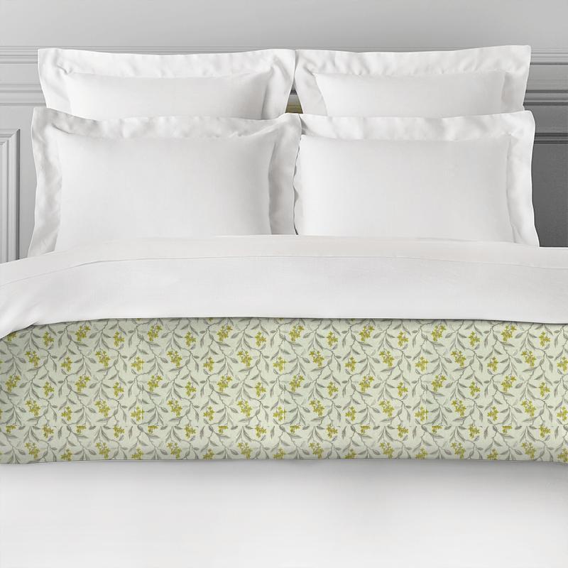 Clarke and Clarke Halcyon Melrose Chartreuse Bed Runner