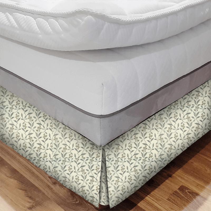 Clarke and Clarke Halcyon Melrose Natural Bed Base Valance