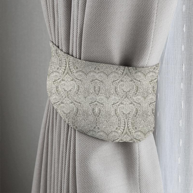 Clarke and Clarke Halcyon Pastiche Mocha Tieback