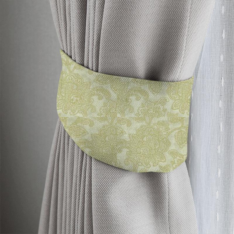 Cranbrook Citron Tieback Clarke and Clarke Castle Garden Cranbrook Citron Tieback