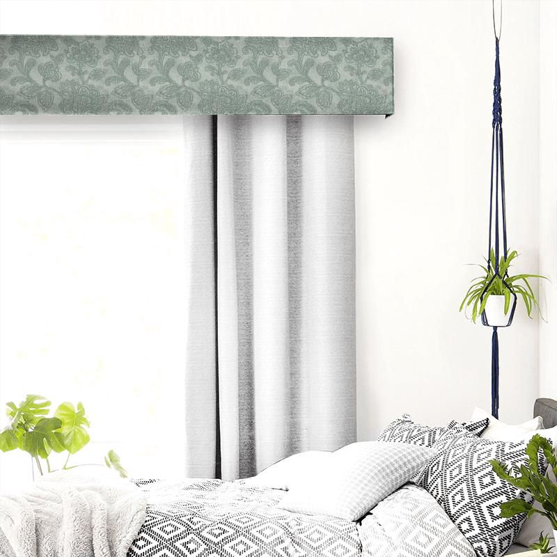 Clarke and Clarke Castle Garden Cranbrook Eau De Nil Pelmet