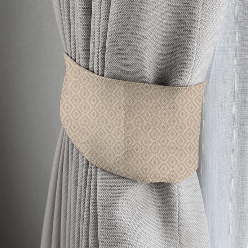 Clarke and Clarke Castle Garden Keaton Blush Tieback