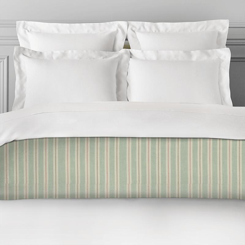 Clarke and Clarke Castle Garden Sackville Stripe Mineral / Blush Bed Runner