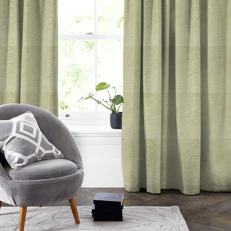 Clarke and Clarke Castle Garden Simone Citron Made To Measure Curtain
