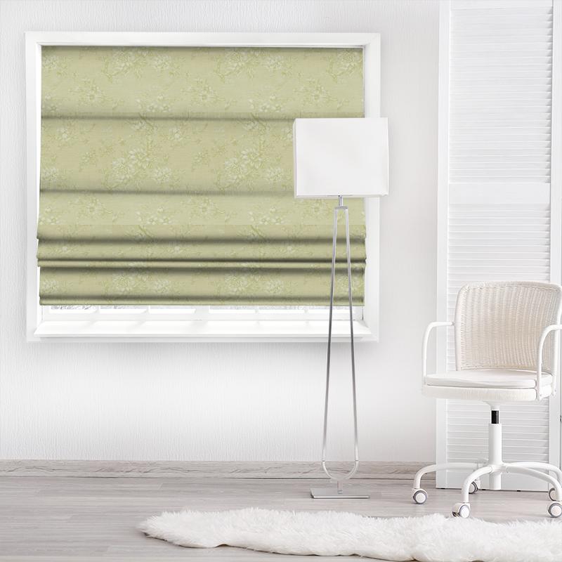 Clarke and Clarke Castle Garden Simone Citron Made To Measure Roman Blind