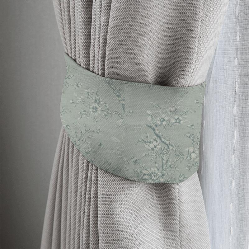 Simone Eau De Nil Tieback Clarke and Clarke Castle Garden Simone Eau De Nil Tieback