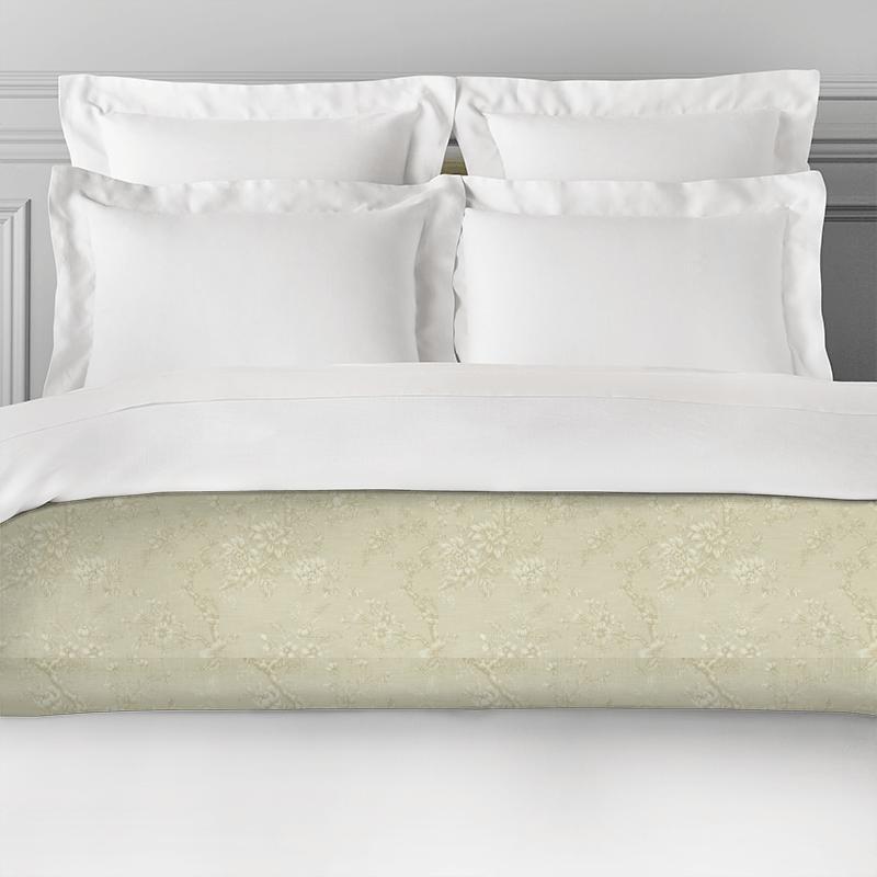 Clarke and Clarke Castle Garden Simone Natural Bed Runner