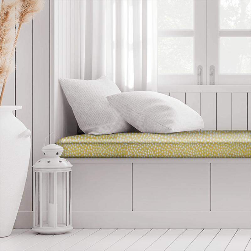 Ashley Wilde Textures Blean Buttercup Box Cushion