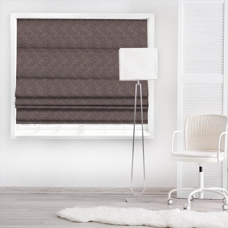 Ashley Wilde Textures Blean Midnight Made To Measure Roman Blind