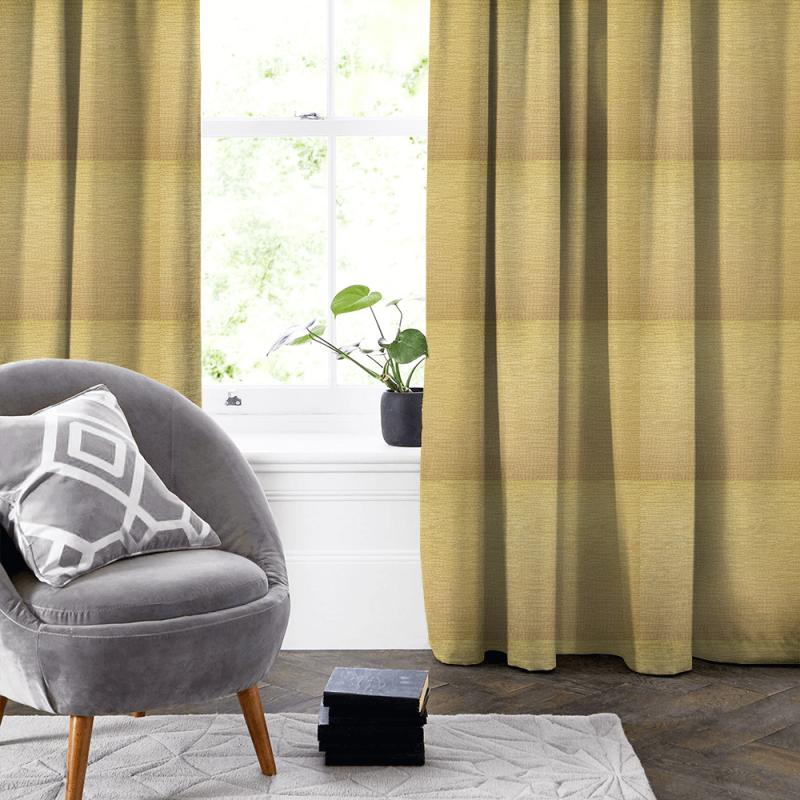 Ashley Wilde Textures Glint Buttercup Made To Measure Curtain