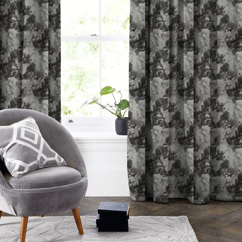 Kai Earth Form Galena Putty Made To Measure Curtain