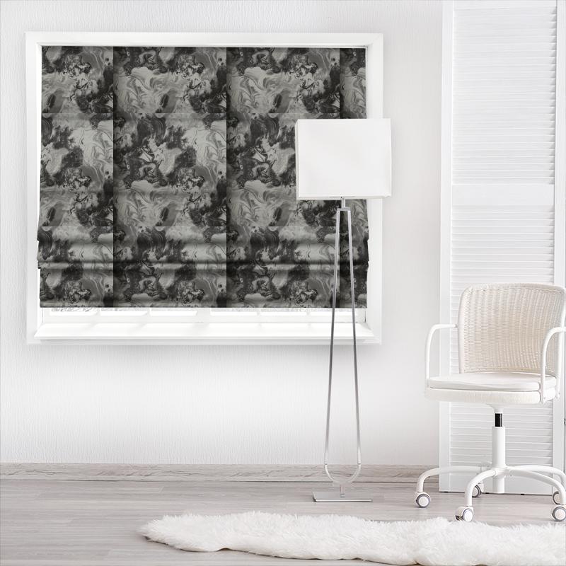 Kai Earth Form Galena Putty Made To Measure Roman Blind
